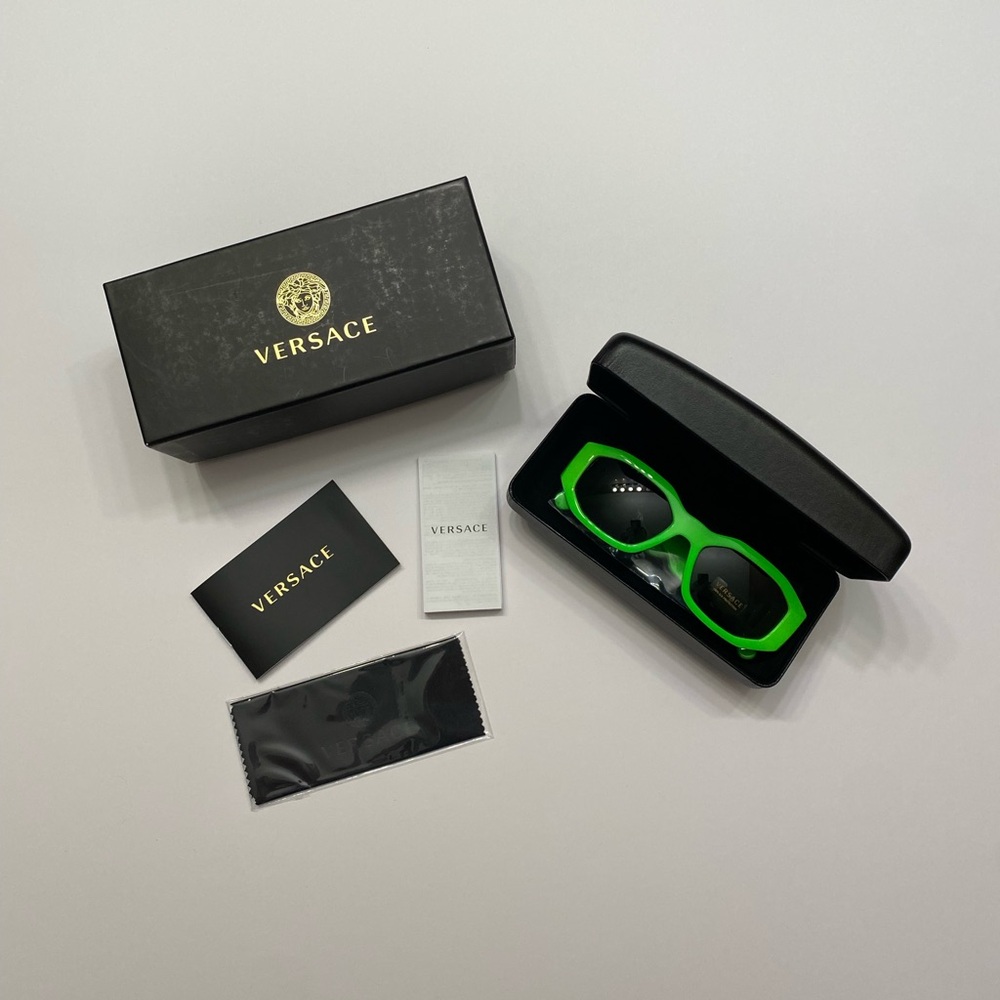 Versace Medusa "Biggie" Green Fluo Onul Sunglasses